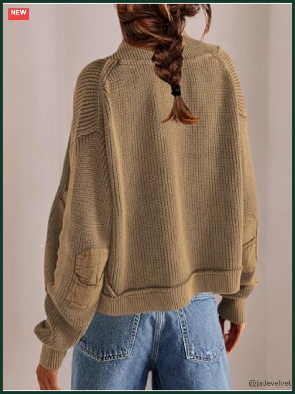 Womens Chunky Cable Knit Cardigan Open Front Long Sleeve Sweater - Picture 5 of 6